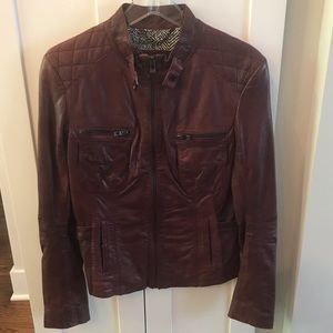 Bod & Christensen Leather Moto Jacket